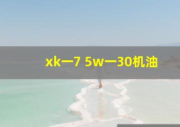 xk一7 5w一30机油